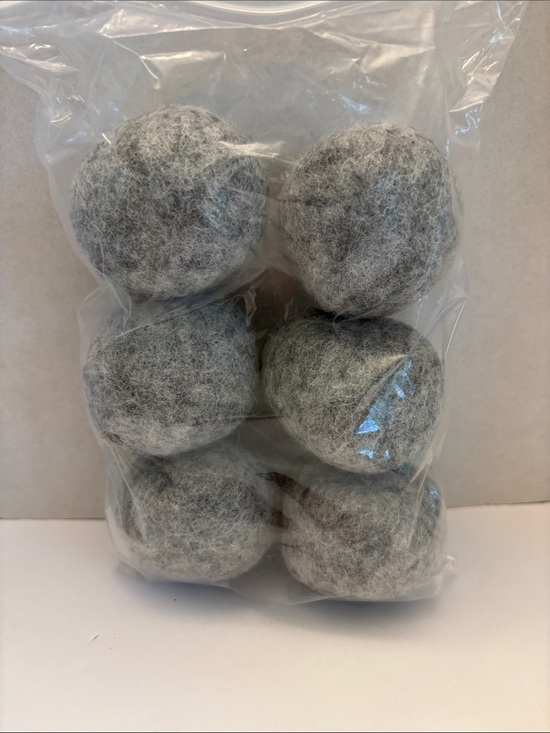 Other - 💕5/25💕Set of 6 Gray Wool Dryer Balls